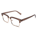 Armação | Acetato com Metal Quadrado DM4 Champanhe