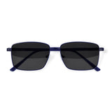 Óculos de Sol | Metal Retangular Grande DM3 Azul