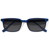 Óculos de Sol | Retangular Grande D4 Azul Fosco