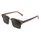 Óculos de Sol | Acetato com Metal Quadrado DM4 Champanhe