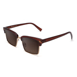 Óculos de Sol | Acetato com Metal Quadrado DM4 Vinho