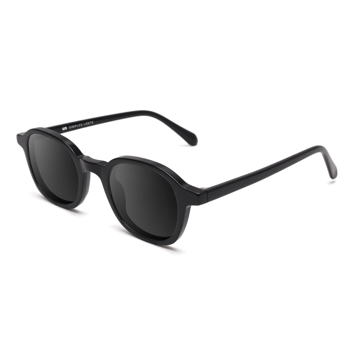 Óculos de Sol | E21 Preto | Acetato Quadrado Pequeno
