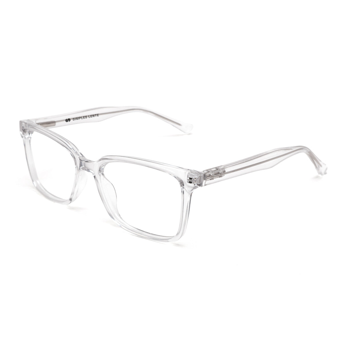 Armação | E22 Cristal | Acetato Quadrado Médio