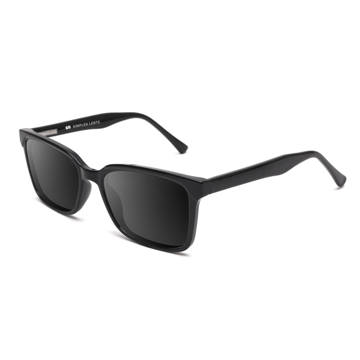 Óculos de Sol | E22 Preto | Acetato Quadrado Médio
