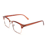 Armação | EM12 Caramelo | Acetato com Metal Quadrado Médio