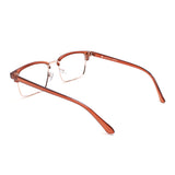 Armação | EM12 Caramelo | Acetato com Metal Quadrado Médio