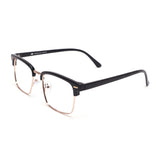 Armação | EM12 Preto | Acetato com Metal Quadrado Médio