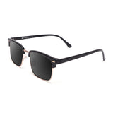 Óculos de Sol | EM12 Preto | Acetato com Metal Quadrado Médio
