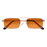 Óculos de Sol | Metal Retangular JM2 Dourado