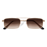 Óculos de Sol | Metal Retangular JM2 Dourado