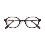 Armação | G23 Marrom | Acetato Hexagonal Médio