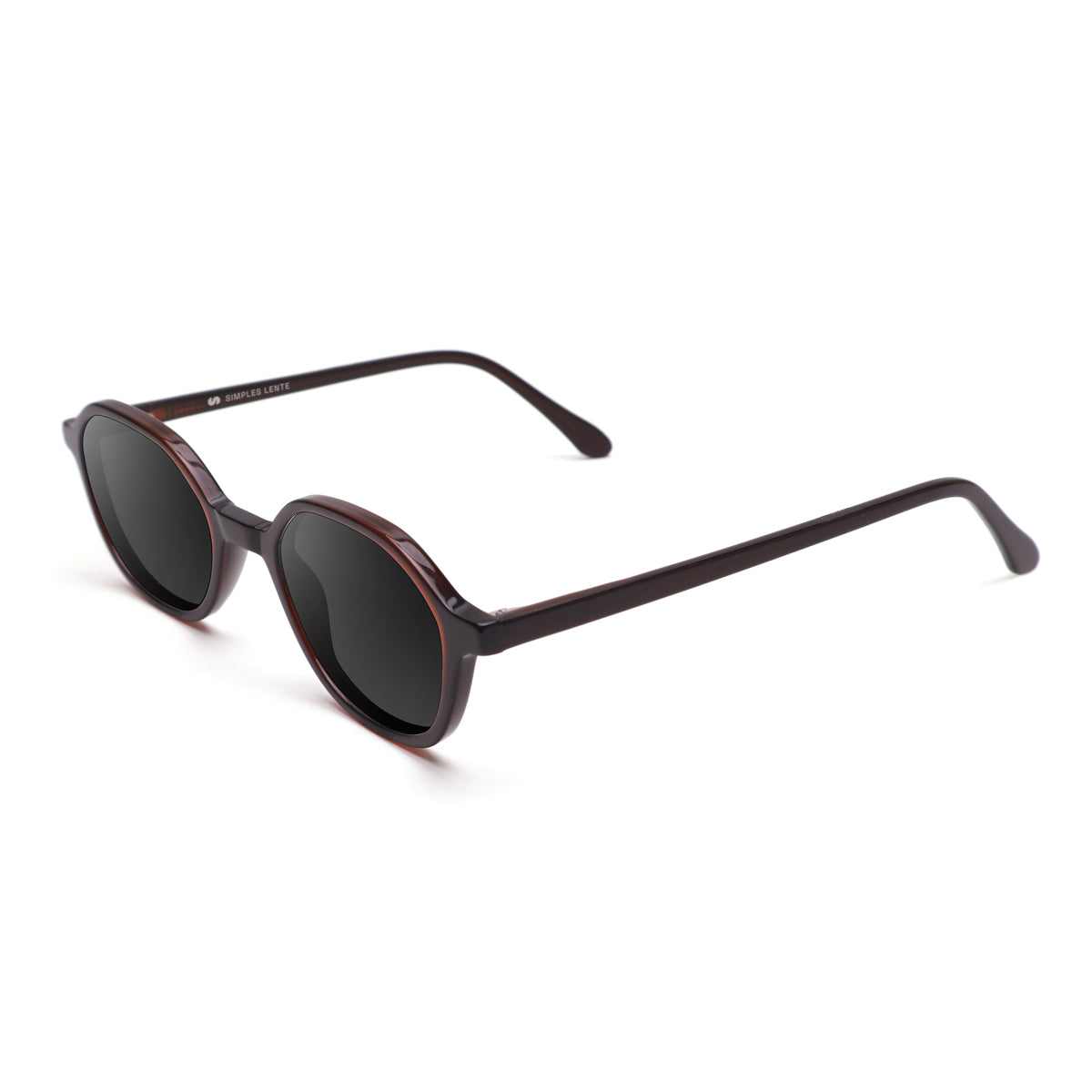 Óculos de Sol | G23 Marrom | Acetato Hexagonal Médio