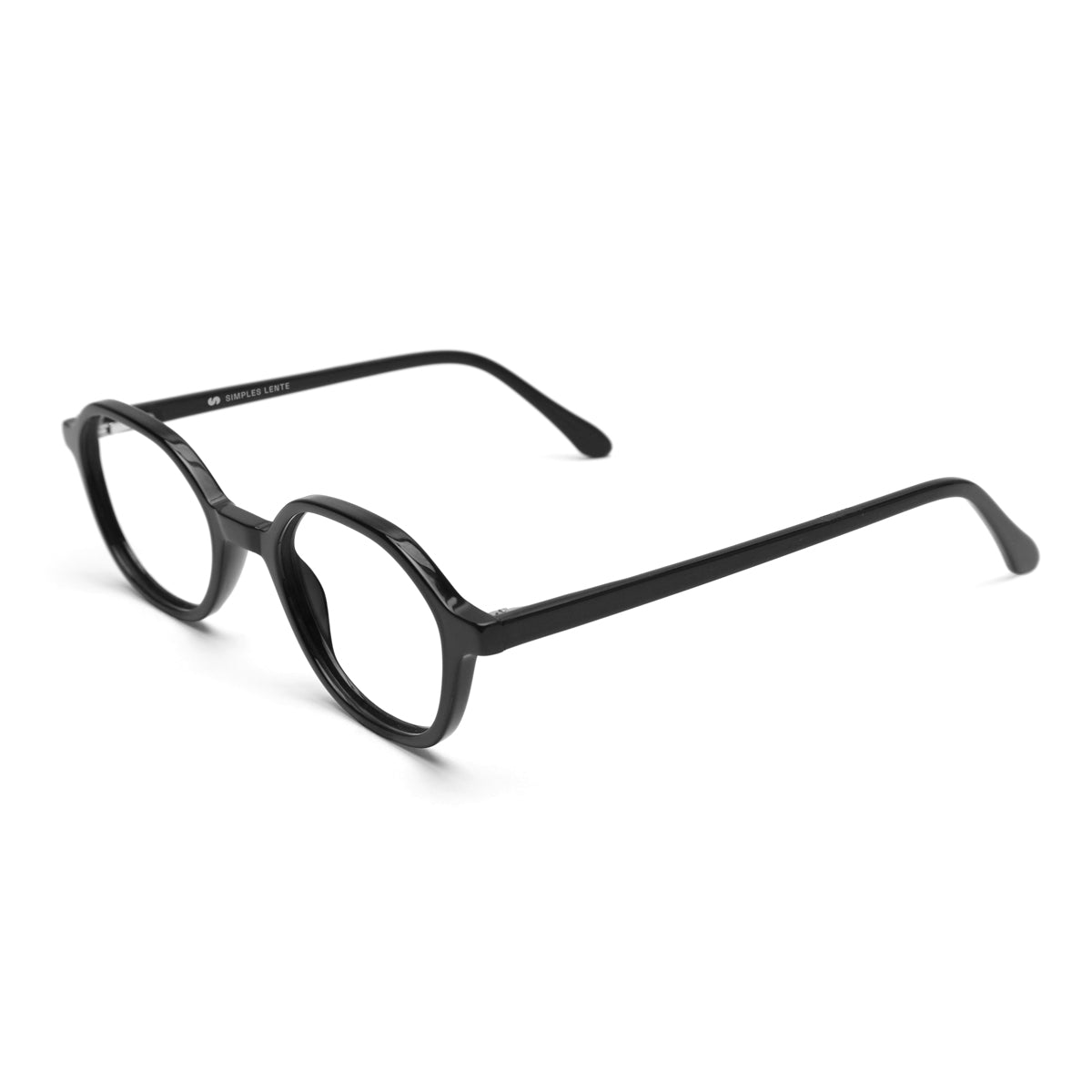 Armação | G23 Preto | Acetato Hexagonal Médio