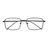 Óculos de Grau | Metal Retangular Grande DM2 Preto