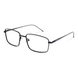 Óculos de Grau | Metal Retangular Grande DM2 Preto