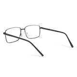 Óculos de Grau | Metal Retangular Grande DM3 Preto