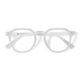 Óculos de Grau | Redondo Médio B10 Branco Gelo