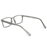 Óculos de Grau | Retangular Grande D4 Cinza Fosco