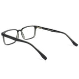 Óculos de Grau | Retangular Grande D4 Preto Fosco