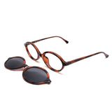 Armação | Clip-On Oval iC1 Havana